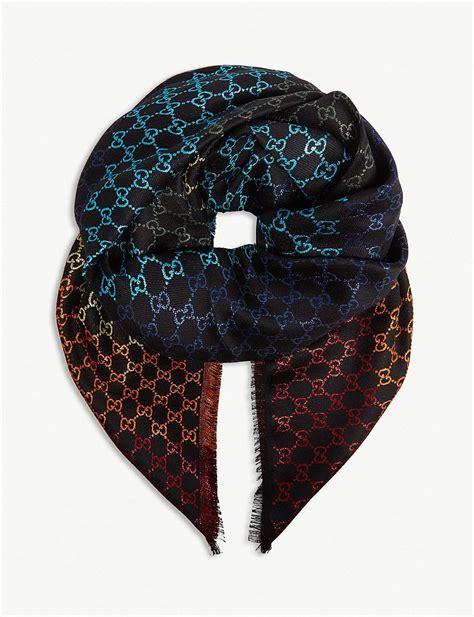 gucci rainbow shawl|Gucci scarf female.